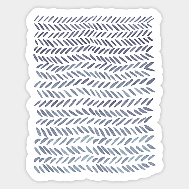 Watercolor knitting pattern - grey Sticker by wackapacka